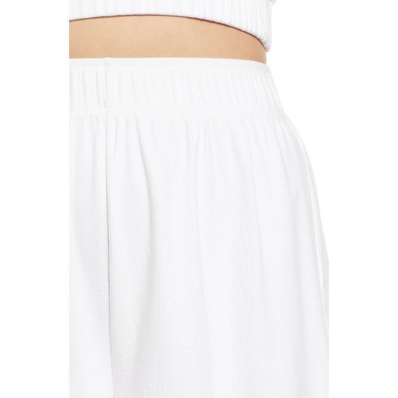 4TH & RECKLESS Robyn Ribbed Shorts in White - Medium - Picture 4 of 7